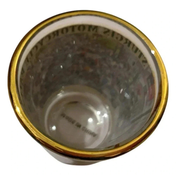 ** SOLD ** Vintage Official Sturgis Glass Souvenir Sturgis Motorcycle Rally - Picture 5 of 5